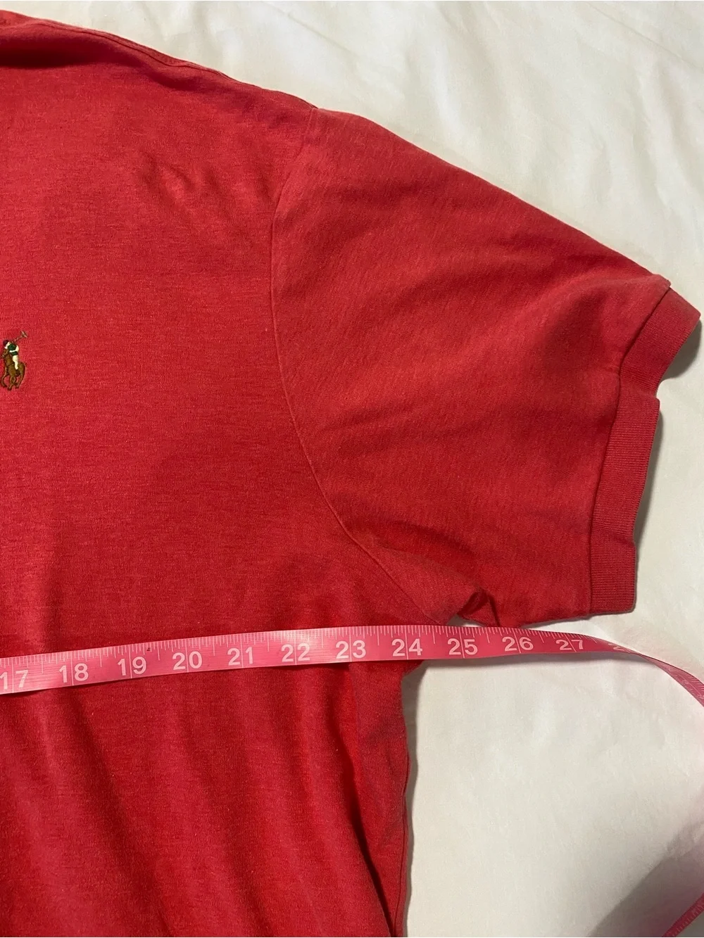 Ralph Lauren Men's Red Polo Shirt with Embroidered Pony